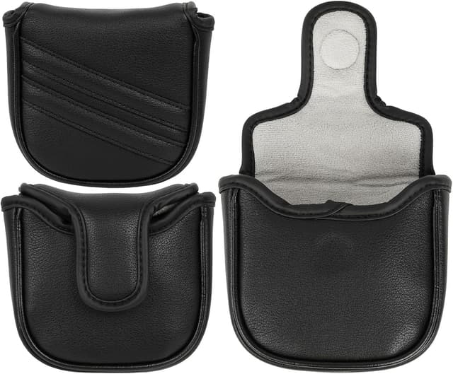 Thumbnail 5 de Golf Club Head Covers Black PU Leather ⛳