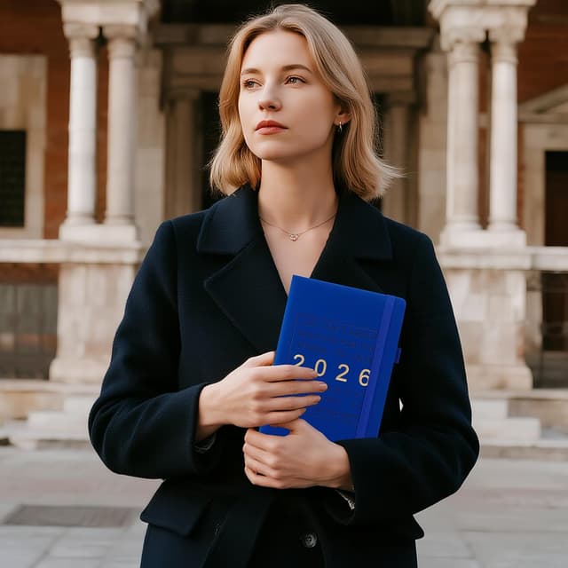 Detalle 2 de Kalender 2026 A5 Tagebuch mit Tagesplan