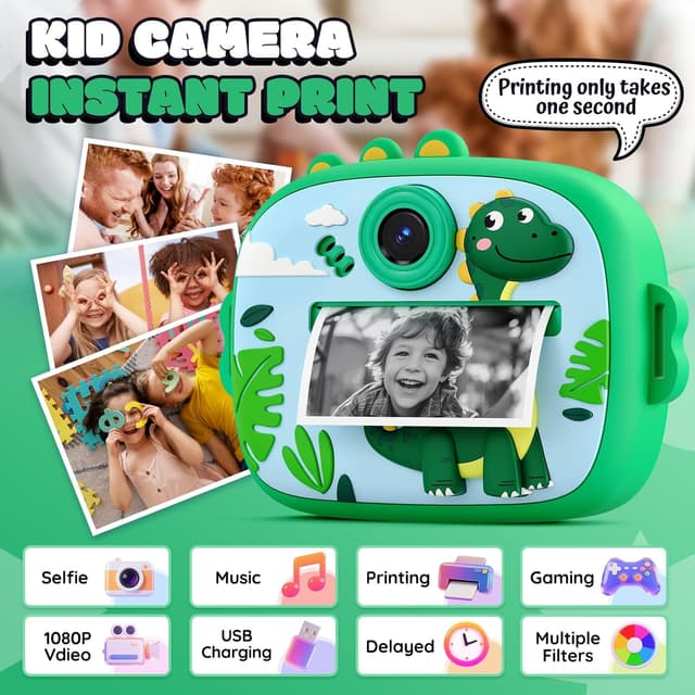 Detalle 2 de YOZISS Fotocamera istantanea 1080P HD