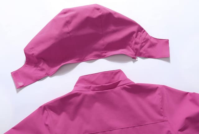 Detalle 2 de MOERDENG Women’s Waterproof Rain Jacket Lightweight Raincoat (Hooded Softshell Windbreaker)