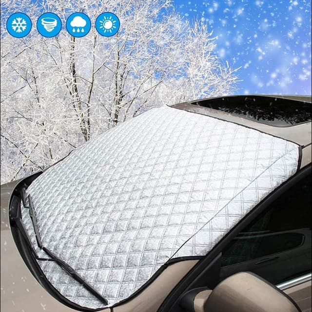Detalle de SMALUCK 140x90 cm windscreen cover for sun and snow