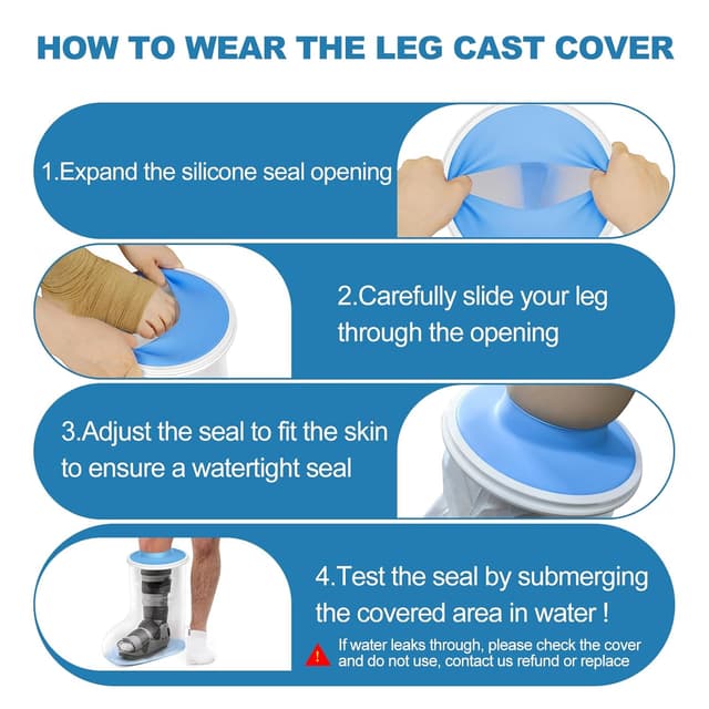 Thumbnail 8 de YUNCHI Protector de ducha para piernas adultas, antideslizante 💧