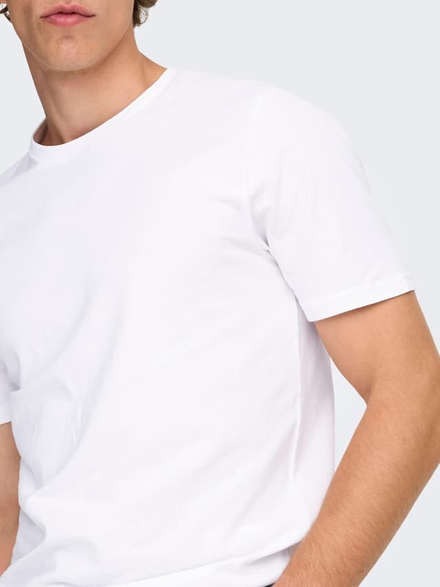 Thumbnail 6 de Only & Sons ONSBASIC 2-Pack Herren-T-Shirts mit Rundhalsausschnitt