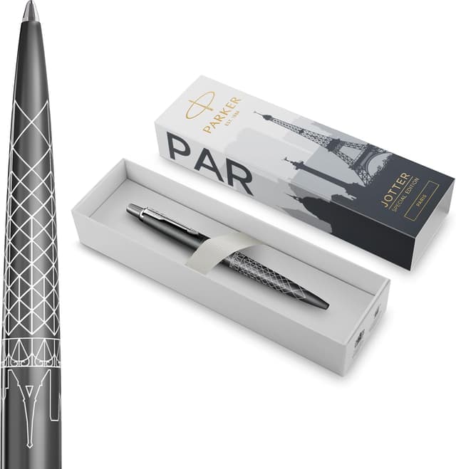 Detalle de Parker Jotter Penna a sfera edizione speciale Paris Grey, punta media ✒