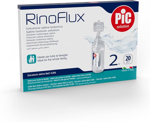 Detalle 2 de Pic Solution Rinoflux Solution saline isotonique en ampoules 2 ml (20 ampoules) – lavage nasal quotidien