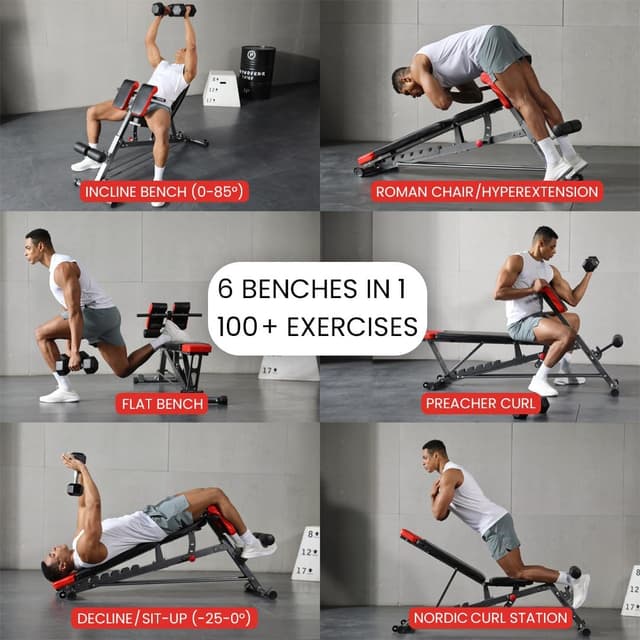 Detalle de Finer Form Multi-Functional FID Weight Bench