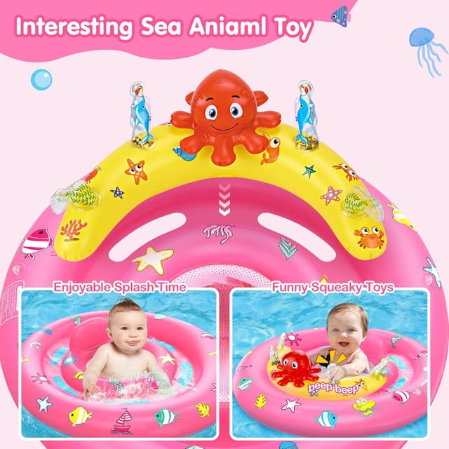 Thumbnail 3 de Joyful Baby Pool Float with Canopy