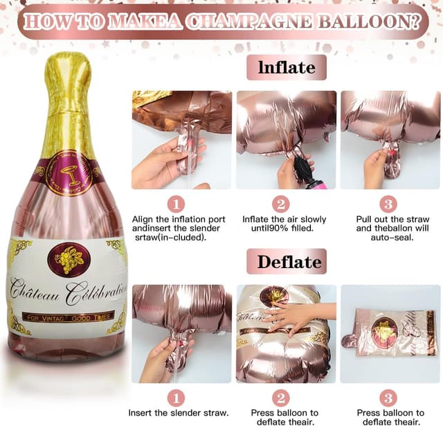 Thumbnail 4 de VICTERR Rose Gold 21st Birthday Decorations