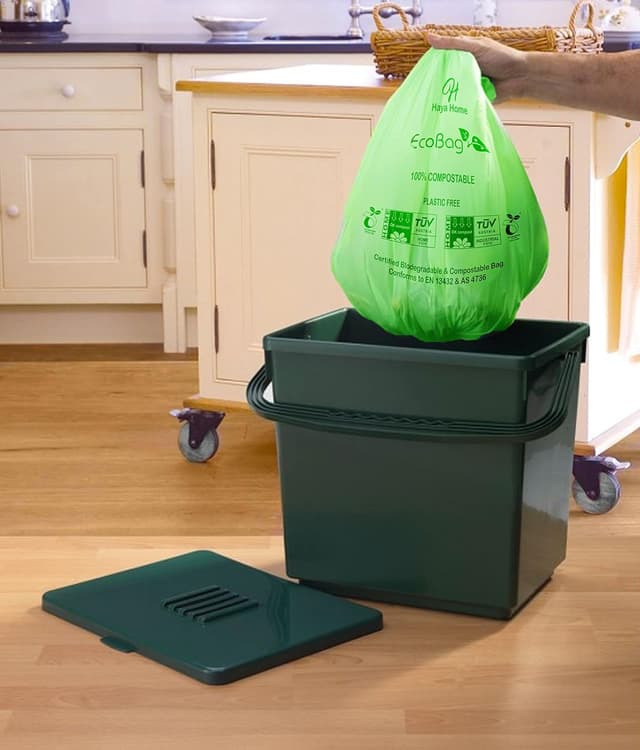 Thumbnail 4 de Haya Home 6L to 7L Eco Green 156 Compostable Bin Bags