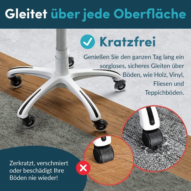 Thumbnail 1 de Lifelong Bürostuhl Rollen 5er-Set