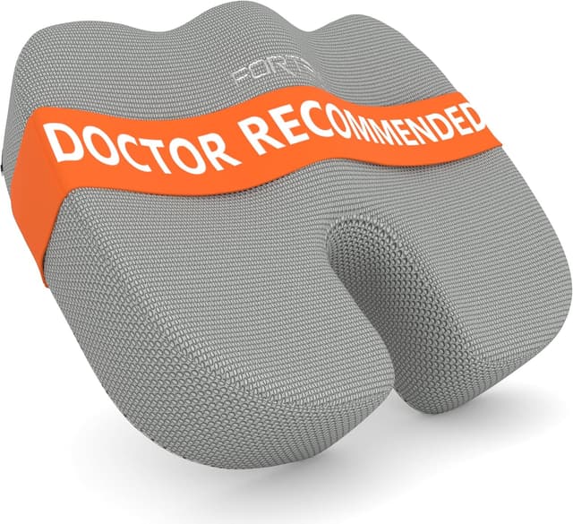 Detalle de FORTEM Office Chair Cushion Memory Foam Seat Cushion (XL) with Non-Slip Base and Washable Cover