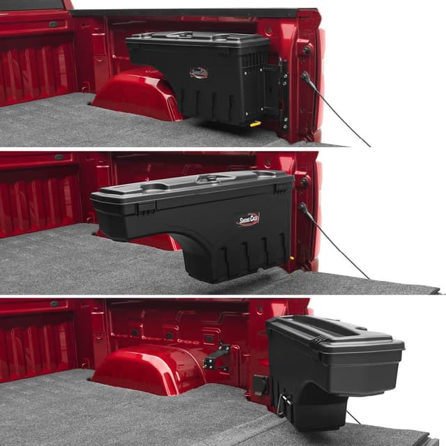 Detalle de UnderCover SwingCase Truck Bed Storage Box (SC203D) for 2015-2020 Ford F-150 Driver Side, Black