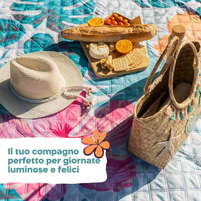 Detalle de Twinzee Coperta Picnic Impermeabile XXL 200x200 cm