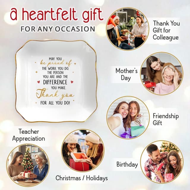 Thumbnail 5 de Appreciation Gift Ring Dish 3.94 in