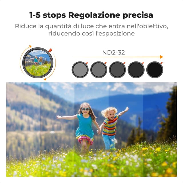 Thumbnail 4 de K&F CONCEPT 40,5mm filtro ND2-32 3 in 1