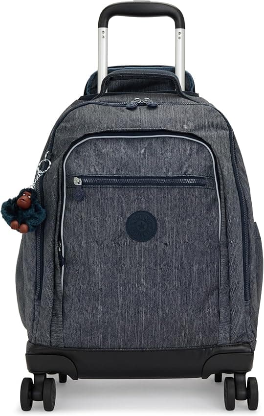 Imagen de Kipling New Zea Mochila Grande con Ruedas 🧳 Azul Marino en OfertitasTOP