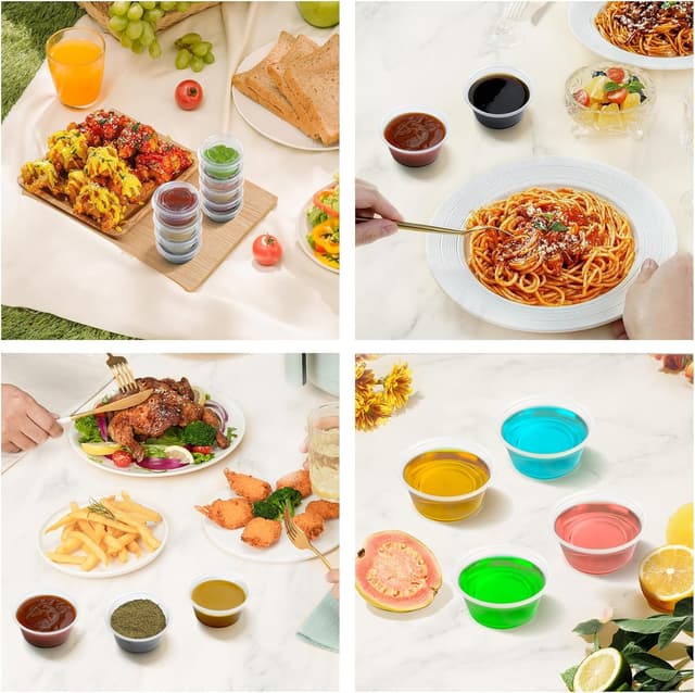 Thumbnail 6 de Dealusy 360 2 oz Jello Shot Cups with Lids