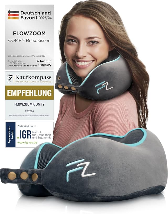 Detalle de FLOWZOOM Comfy Nackenkissen 360° Stütze