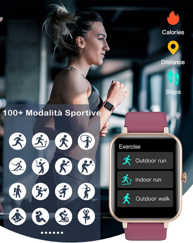 Detalle de Smartwatch cardio GRV da donna, IP68