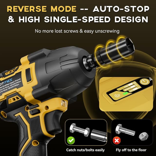 Thumbnail 4 de 900Ft-lbs Impact Wrench 1/2" Cordless