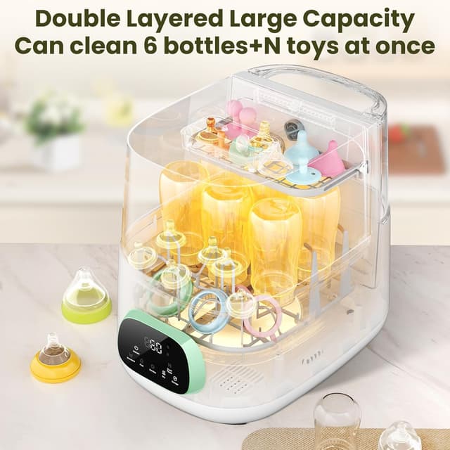 Detalle 2 de MOLWAY Upgraded Bottle Washer Pro (4-in-1) Baby Bottle Washer, Sterilizer & Dryer