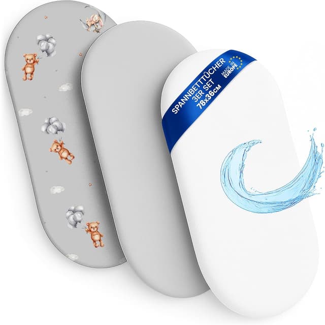 Thumbnail 6 de Lenzuola con angoli per passeggino 35x75 Set di 3