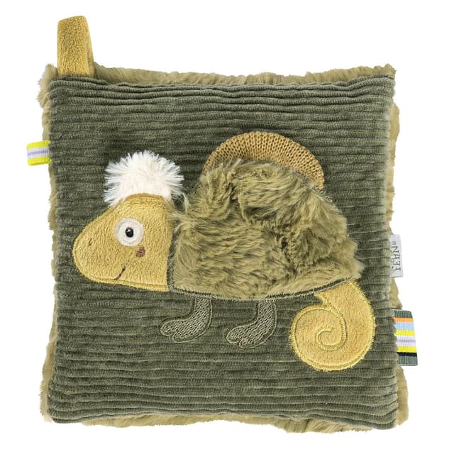 Detalle de Fehn Kirschkernkissen Chamäleon 16 x 16 cm