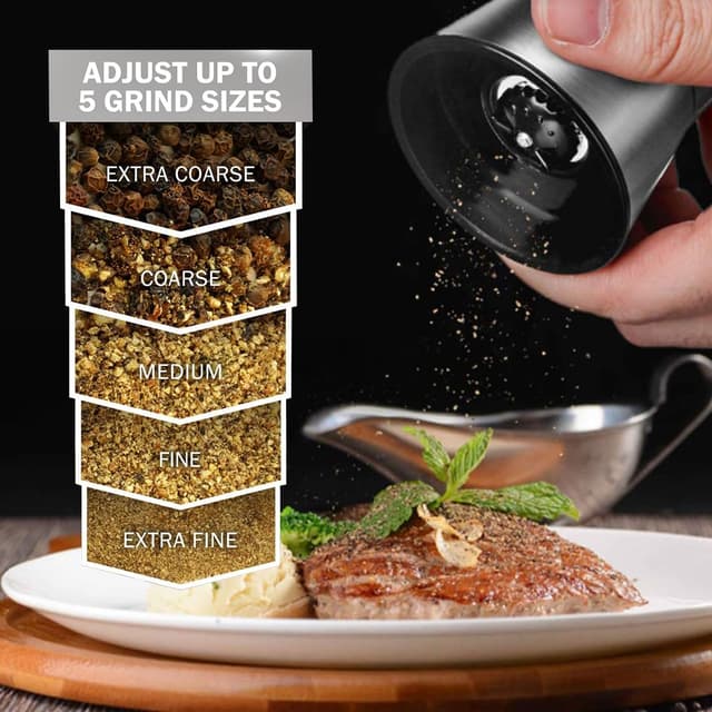 Thumbnail 4 de Salt and Pepper Grinder Set 2-pack 🧂