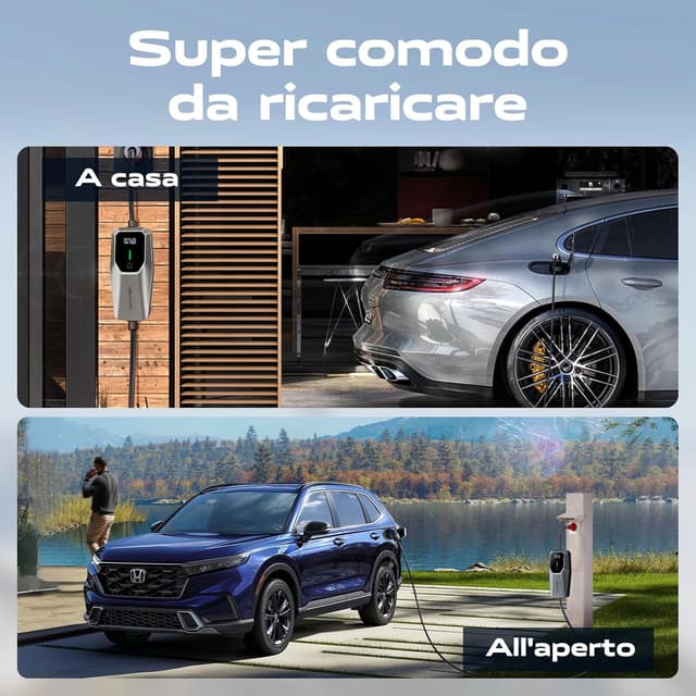 Thumbnail 6 de VDLPOWEREU caricatore EV portatile 11 kW con presa trifase Tipo 2 (5 pin), cavo 5 metri regolabile 6-16A