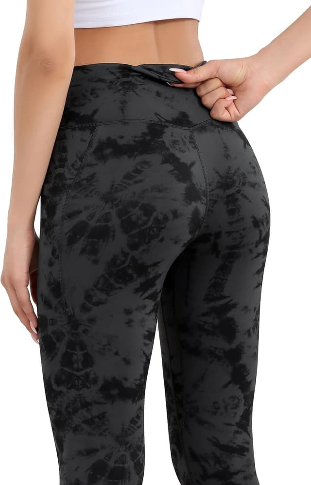 Detalle 2 de OVRUNS high-waist gym leggings with pockets for women (yoga, running & compression)