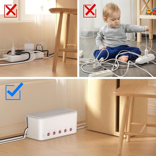 Thumbnail 4 de HoniHom Kabelbox 29×14×14 cm 🔌