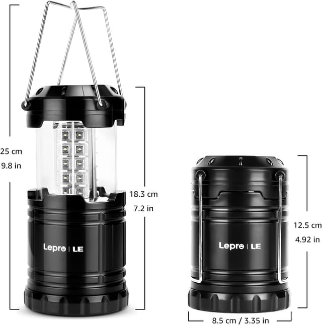 Thumbnail 6 de Lepro Collapsible Camping Lanterns pack of 4 🔦