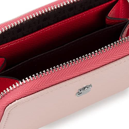 Thumbnail 2 de TOUS Monedero Mediano de Poliuretano con Efecto Saffiano en Beige y Rosa, Cierre Presión y Cremallera, Medidas 11 x 8 x 3 cm, Bonito y Chic, Colección Dubai