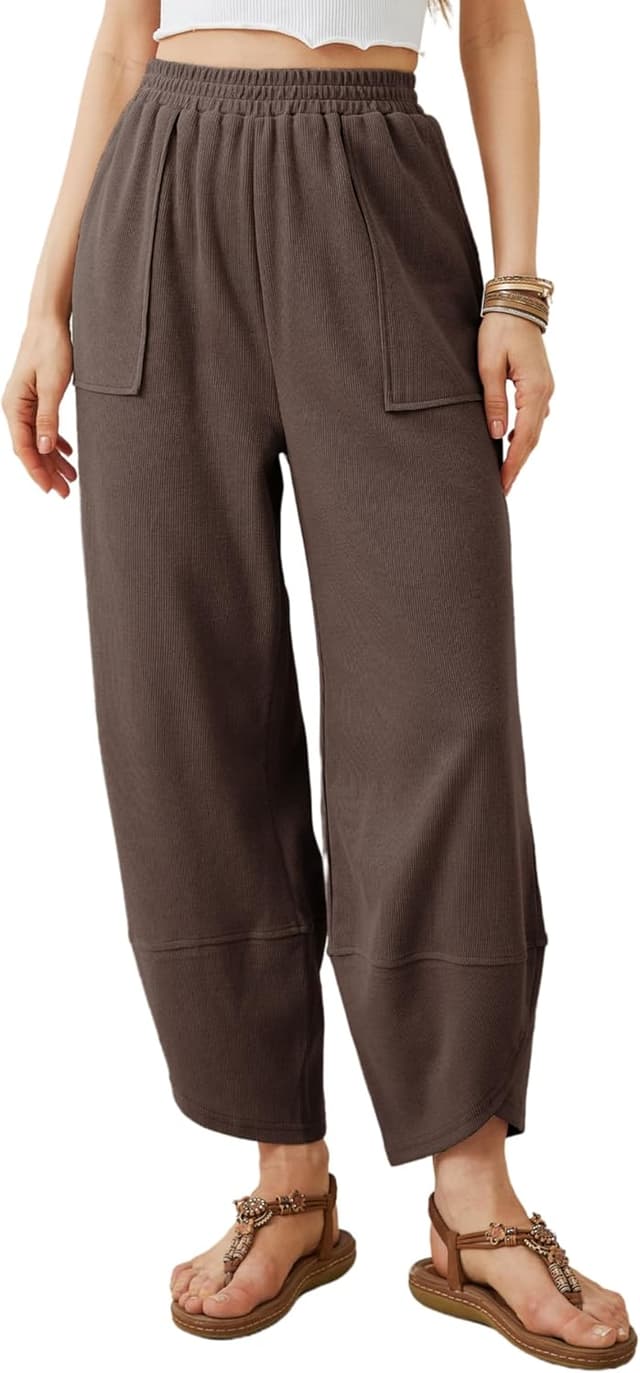 Detalle de Xiaoxuemeng Baggy Wide Leg Palazzo Pants