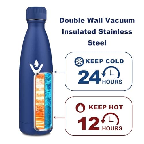 Detalle de Botella Térmica 500ml acero inoxidable para deporte 🚰