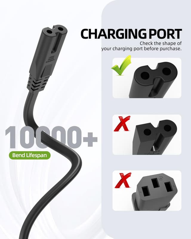 Thumbnail 1 de Superer AC Power Cord C7 for PlayStation 5