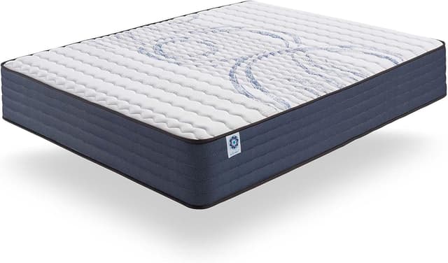 Detalle de Naturalex Materasso Memory 140x200 cm Perfect Dream (7 zone) in lattice blue, anallergico antiacaro, alto 30 cm