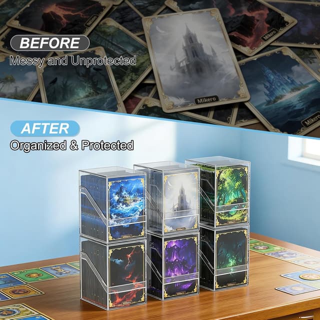 Thumbnail 4 de Mlikero Card Deck Cases 100+ Card Storage Box