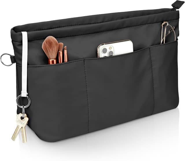 Detalle de Eurhomewit Bag Organiser Tote Bag Insert (Nylon, Black, L)