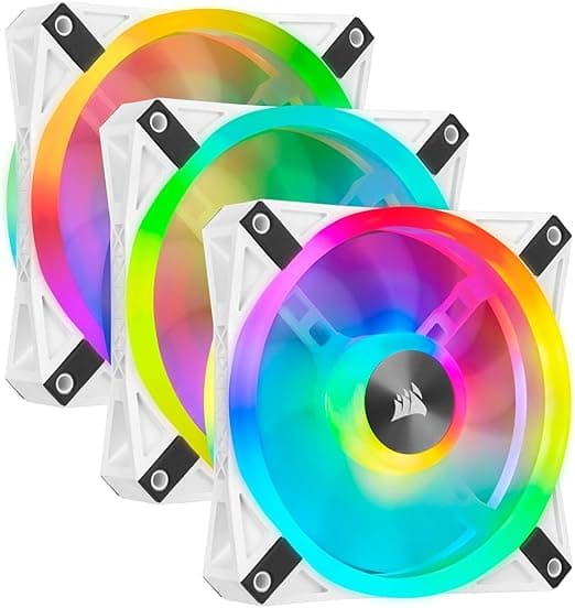 Detalle de Corsair iCUE QL120 RGB: Ventilador Silencioso RGB 🌀