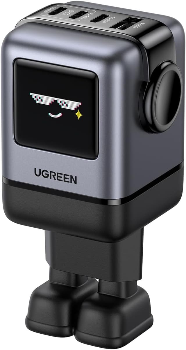 Detalle de UGREEN Uno 100W GaN Caricatore USB C 4 porte