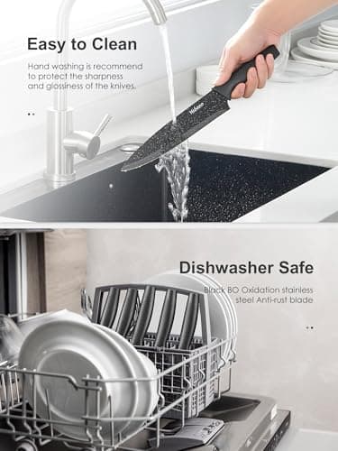 Thumbnail 6 de Yabano Juego de cuchillos 7 piezas con bloque y afilador 🔪