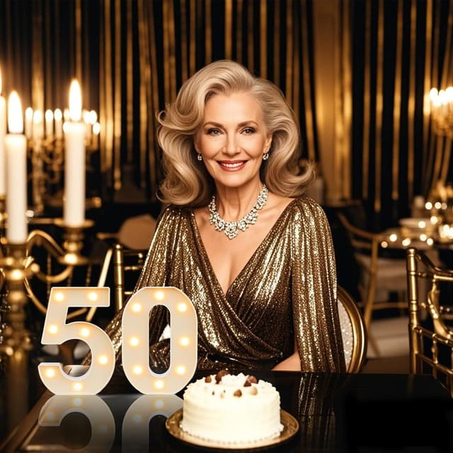 Detalle 1 de LED Zahlenlampe 50 mit warm/kaltweiß