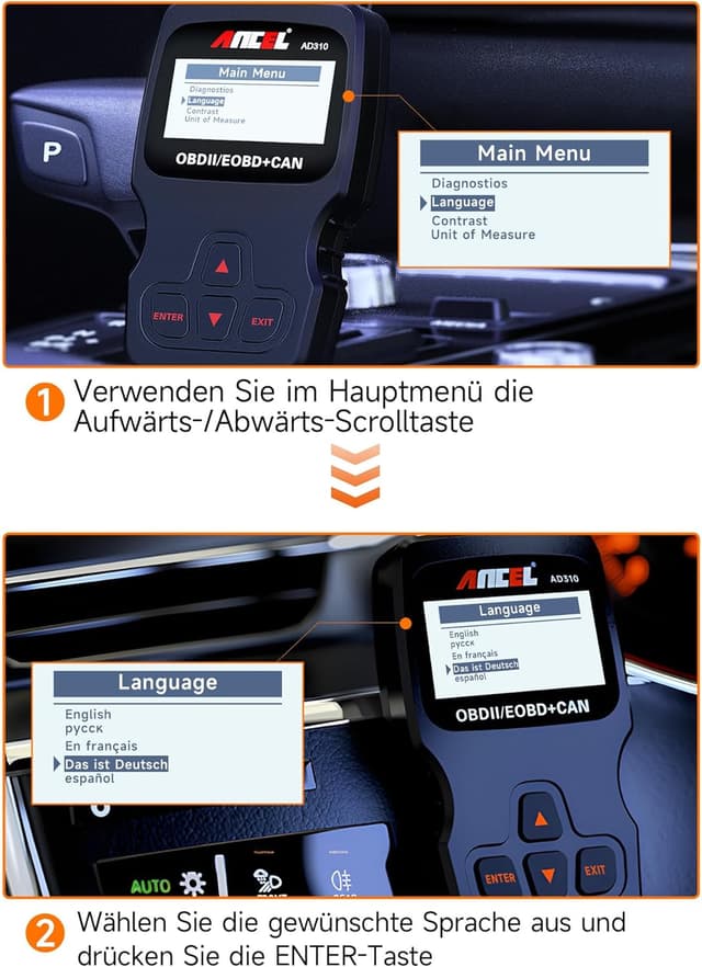 Thumbnail 5 de ANCEL AD310 OBD2 Diagnosegerät 1996+