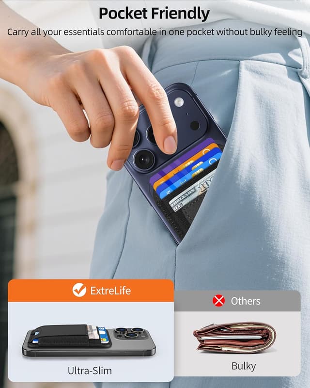 Thumbnail 5 de ExtreLife Upgraded MagSafe Wallet 7-card