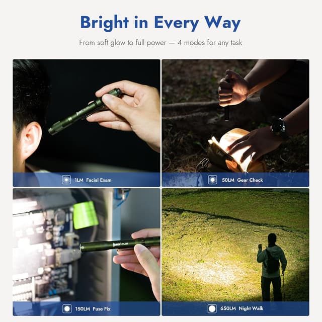 Detalle 2 de WUBEN PL01 Pen Torch review: 650-lumen rechargeable pocket EDC flashlight (IP68)