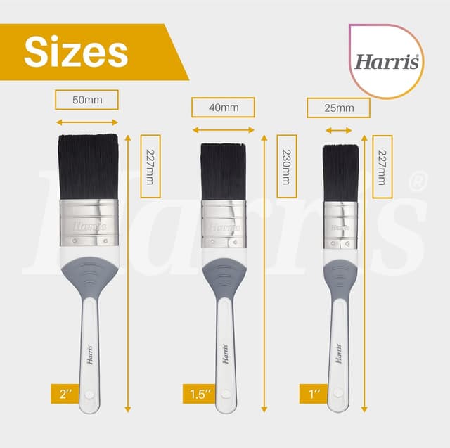 Thumbnail 6 de Harris Seriously Good 3 Pack Gloss Flat Brush Set (1in, 1.5in, 2in)