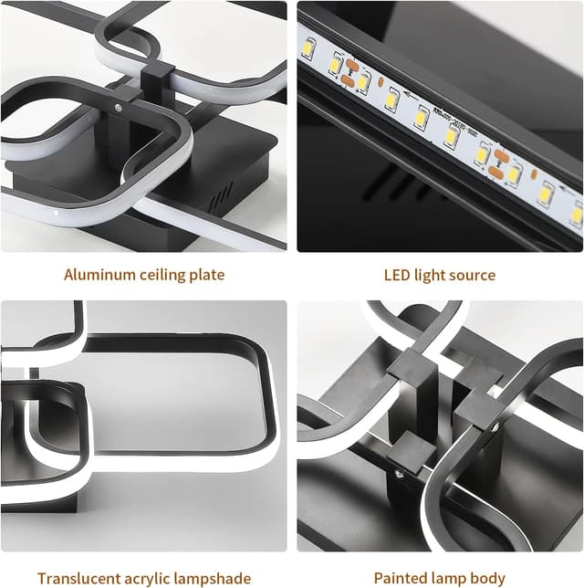 Detalle de Comely plafoniera LED 60W 6500K 6750LM