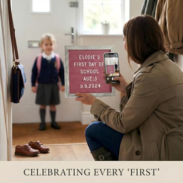 Thumbnail 1 de Rustic Pink Letter Board 25x25cm