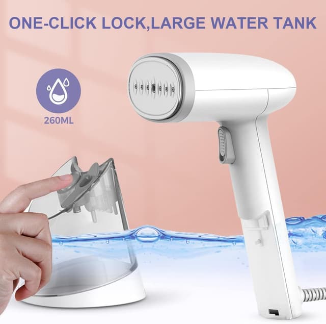 Thumbnail 6 de Portable Clothes Steamer (Handheld) Steam Presses 2000W – FMK travel steamer for clothes, curtains & dresses